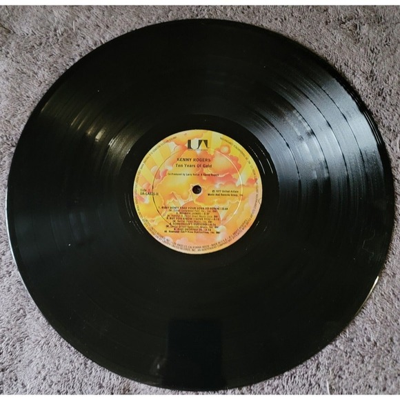 Kenny Rogers Ten Years of Gold Greatest Hits LP Vinyl 1977 ‎ LA835 H - Picture 4 of 4